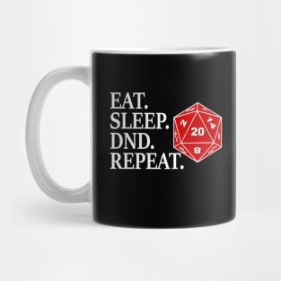 DND Eat Sleep Dnd Repeat Mug